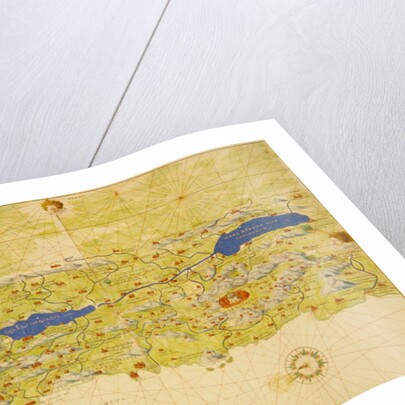 The Holy Land, from an Atlas of the World in 33 Maps, Venice, 1st September 1553 by Battista Agnese