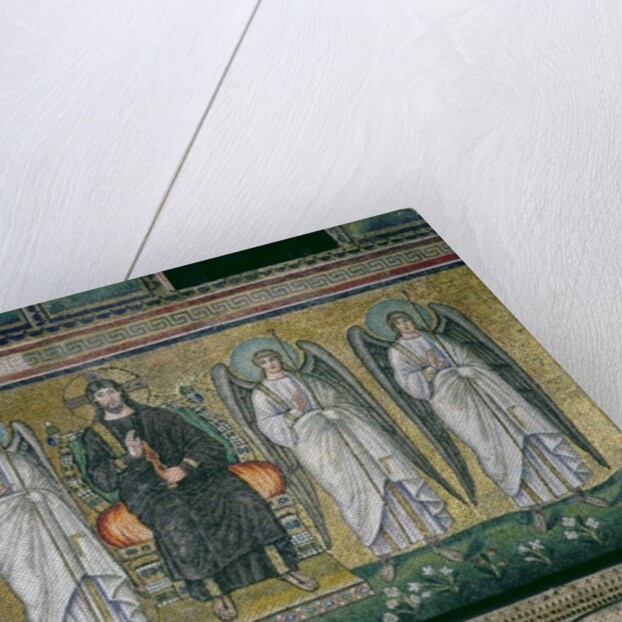 Christ enthroned with the angels by Byzantine School