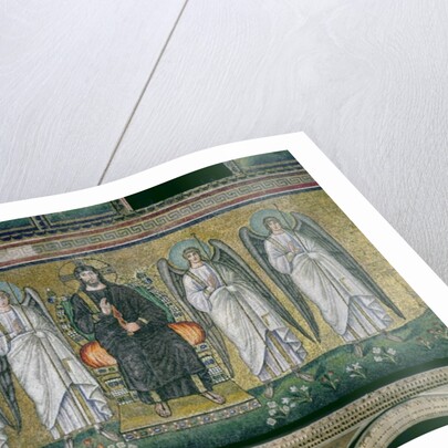 Christ enthroned with the angels by Byzantine School