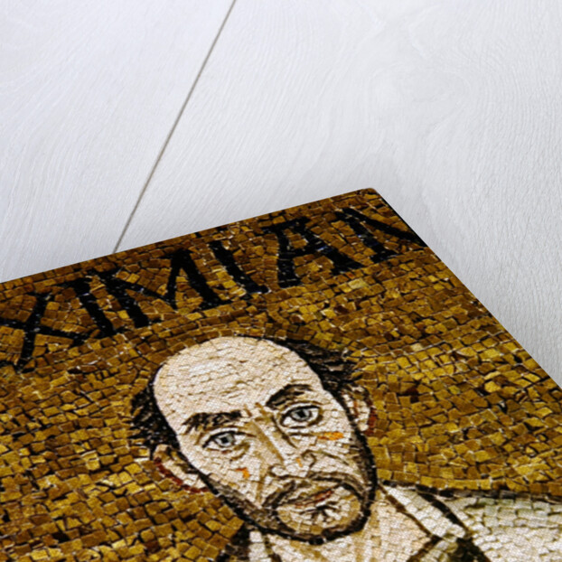 The face of Massimiano by Byzantine School