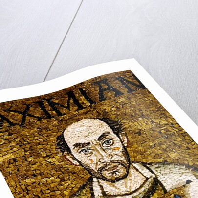 The face of Massimiano by Byzantine School