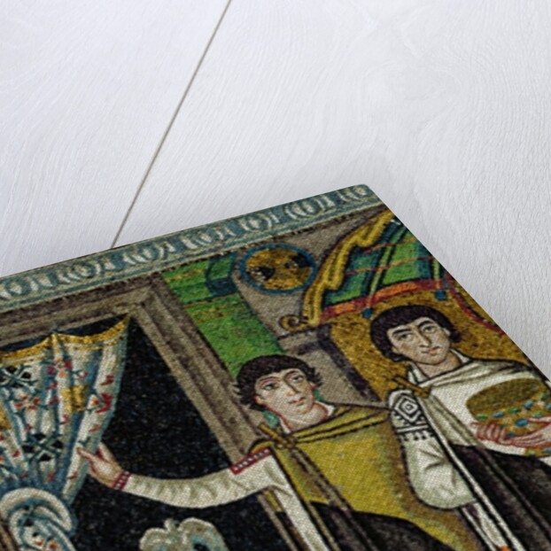 Courtiers by a fountain by Byzantine School