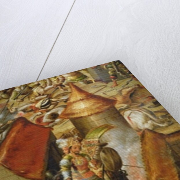 The murder of Montezuma and the raiding of his treasure by Spanish School