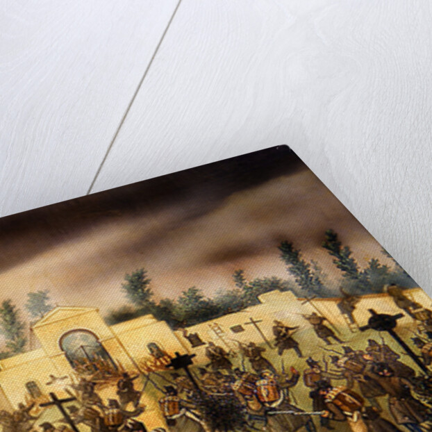 Scene from the Battle of Solferino: Fighting in the Cemetery by Antonio Spandri