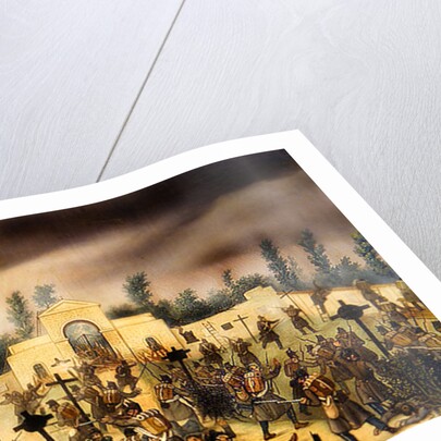 Scene from the Battle of Solferino: Fighting in the Cemetery by Antonio Spandri