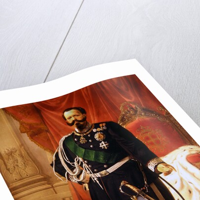 Portrait of Victor Emmanuel II of Italy by Cesare Campini