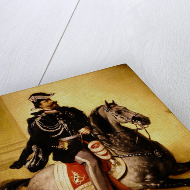Equestrian Portrait of Victor Emmanuel II of Italy by Angelo Inganni