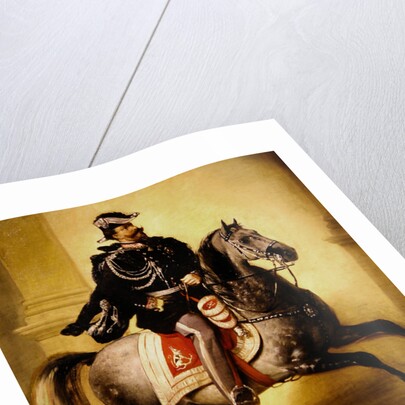 Equestrian Portrait of Victor Emmanuel II of Italy by Angelo Inganni