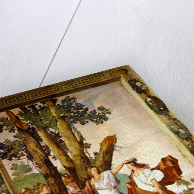 Crowning of the nymph Amaryllis, winner of the race by Giulio Carpioni