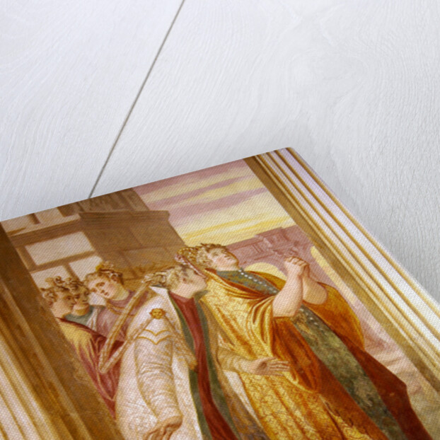 Left wall depicting Sophonisba crying by Giambattista (1526-78) Zelotti