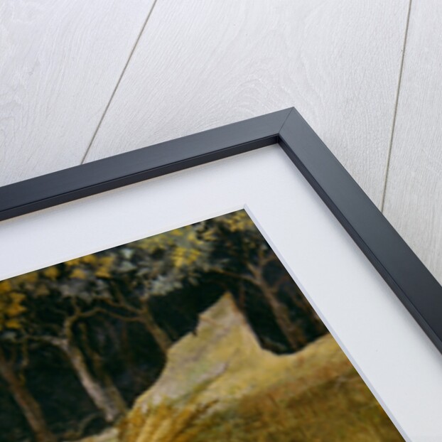 Harvesting wheat, detail by Italian School