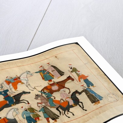 Ms. cicogna 1971, miniature from the 'Memorie Turchesche' depicting horse traders by Venetian School