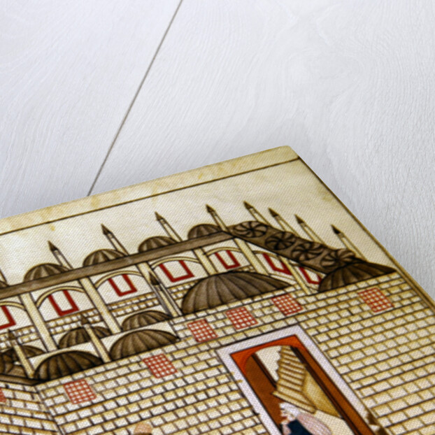 Miniature from the 'Memorie Turchesche' depicting the summer house reserved for the mother of the Sultan in the Topkapi Palace, Constantinople by Venetian School