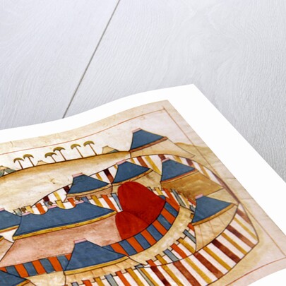 Ms. cicogna 1971, miniature from the 'Memorie Turchesche' depicting a Turkish camp with look-out tower by Venetian School