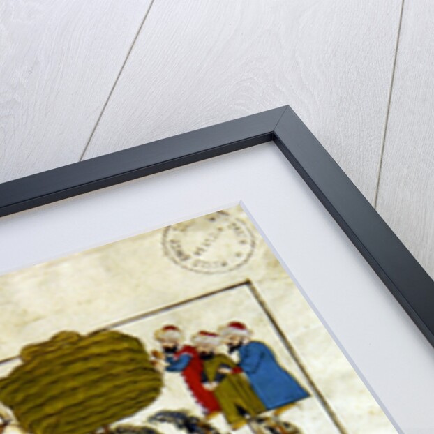 Ms. cicogna 1971, miniature from the 'Memorie Turchesche' depicting the great fire at Constantinople in 1660 by Venetian School