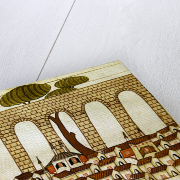 Ms. cicogna 1971, miniature from the 'Memorie Turchesche' depicting the great aqueduct at Constantinople by Venetian School