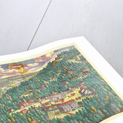 Antique map of Daphne from the 'Atlas Major', 1662 by Joan Blaeu