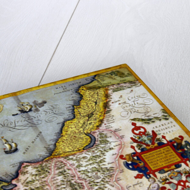 Palestine and the Promised Land by Abraham (after) Ortelius