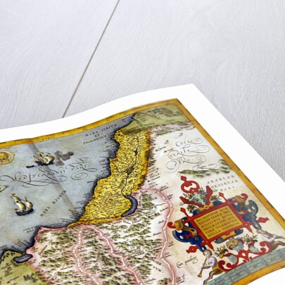 Palestine and the Promised Land by Abraham (after) Ortelius