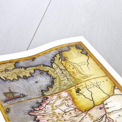 Map of the gold-bearing regions in Peru by Joan Blaeu