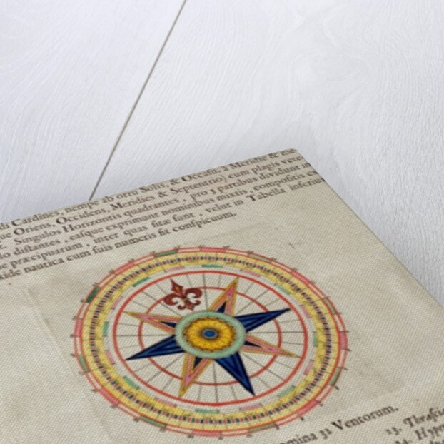 Wind rose with the 32 winds ofthe world by Joan Blaeu