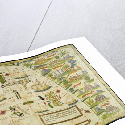 Map of the China sea, from a facsimile of the 'Miller Atlas' by Pedro and Jorge Reinel, and Lopo Homem, made in 1519 by Anonymous