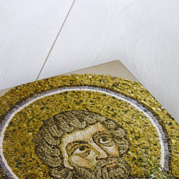 Saint Barbaziano: Fragment of a mosaic from the Basilica Ursiana, the former Cathedral of Ravenna by Italian School