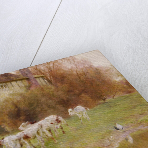 Feeding the Calves by Robert Gustav Meyerheim