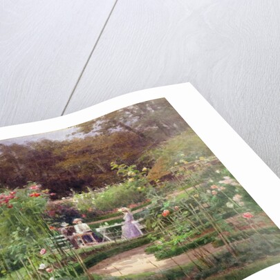 Afternoon Tea by the Laurel Arch by Georgina M. de l' Aubiniere