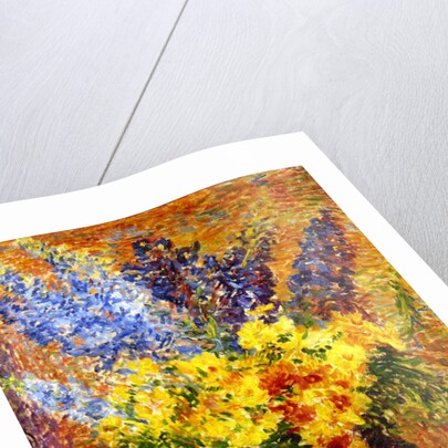 Delphiniums and Chrysanthemums by Anna Boch