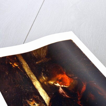 By the Fireside by Frank Bramley