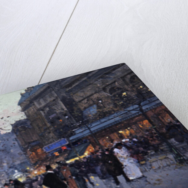 Paris street scene by Eugene Galien-Laloue