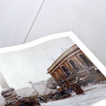 Place de la Bastille by Eugene Galien-Laloue