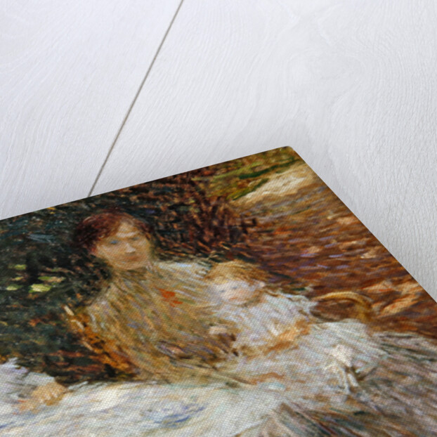 The artist's family in the garden by Ernest-Joseph Laurent