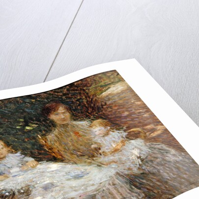 The artist's family in the garden by Ernest-Joseph Laurent