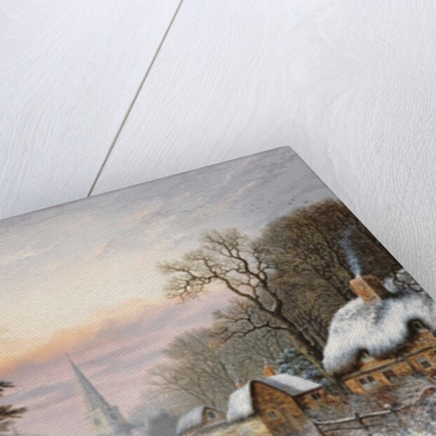 Winter landscape, 1869 by Charles Leaver