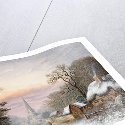 Winter landscape, 1869 by Charles Leaver