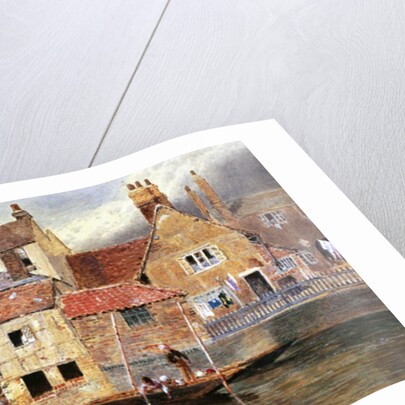 The Old Cottages at Eton by Myles Birket Foster