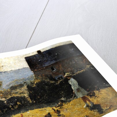 By the Farmhouse by Evariste Carpentier