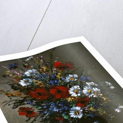 Poppies and Daisies by Eugene Henri Cauchois