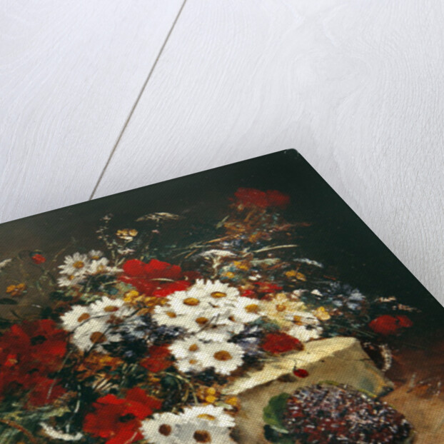 Poppies and Daisies by Eugene Henri Cauchois