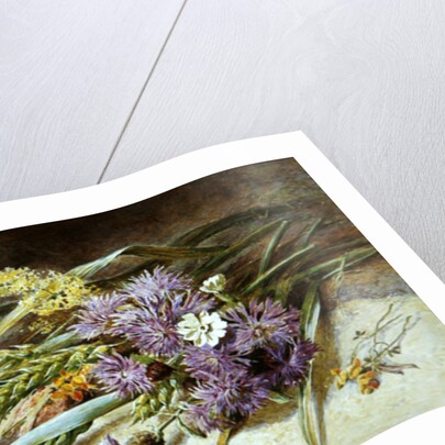 Green Wheat and Wild Flowers by Helen Cordelia Coleman Angell