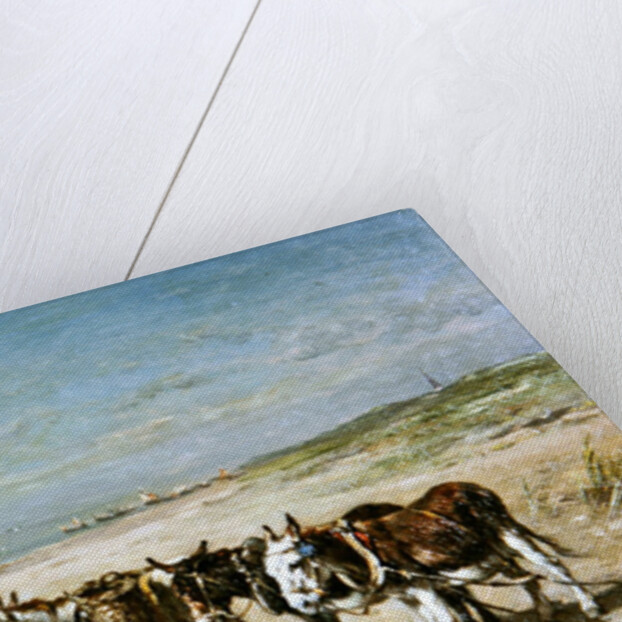 Donkeys on the Beach by Johannes Hubertus Leonardus de Haas