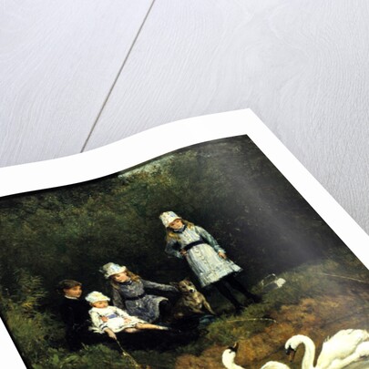 Watching the Swans by Heywood Hardy