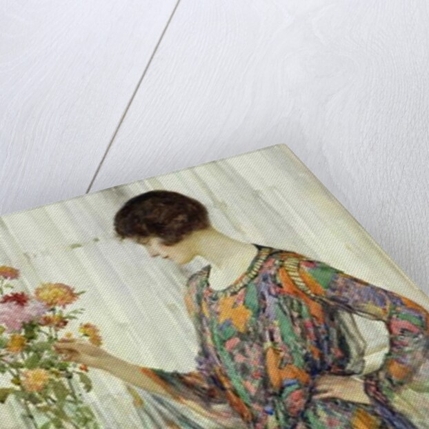 Arranging Flowers by William Henry Margetson