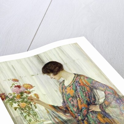 Arranging Flowers by William Henry Margetson