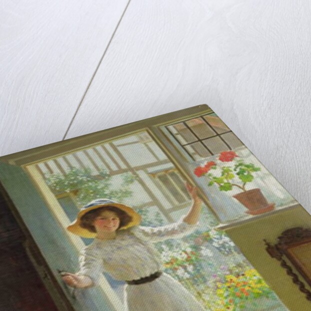 By the Cottage Door by William Henry Margetson