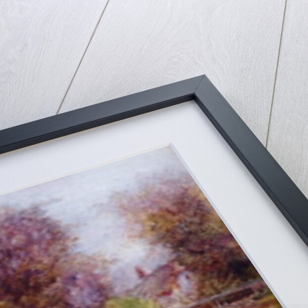 Woman and Child in a Cottage Garden by Florence Agnes Mackay