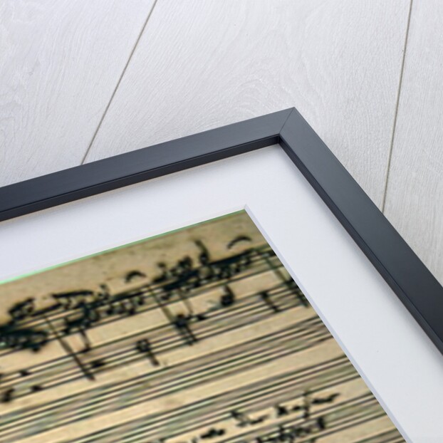 Last page of The Art of Fugue, 1740s by Johann Sebastian Bach