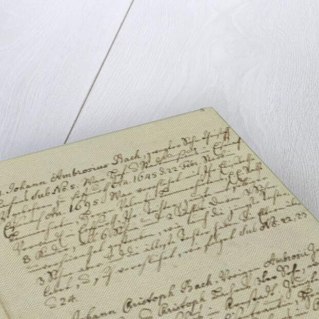 The Origin of the Musical Bach Family by Johann Sebastian Bach